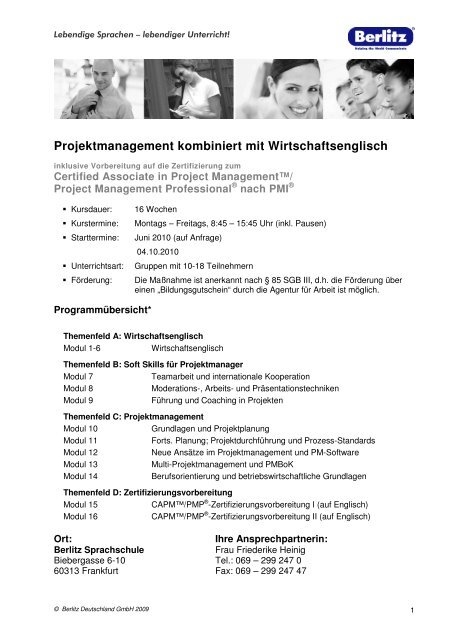 projektmanagement englisch