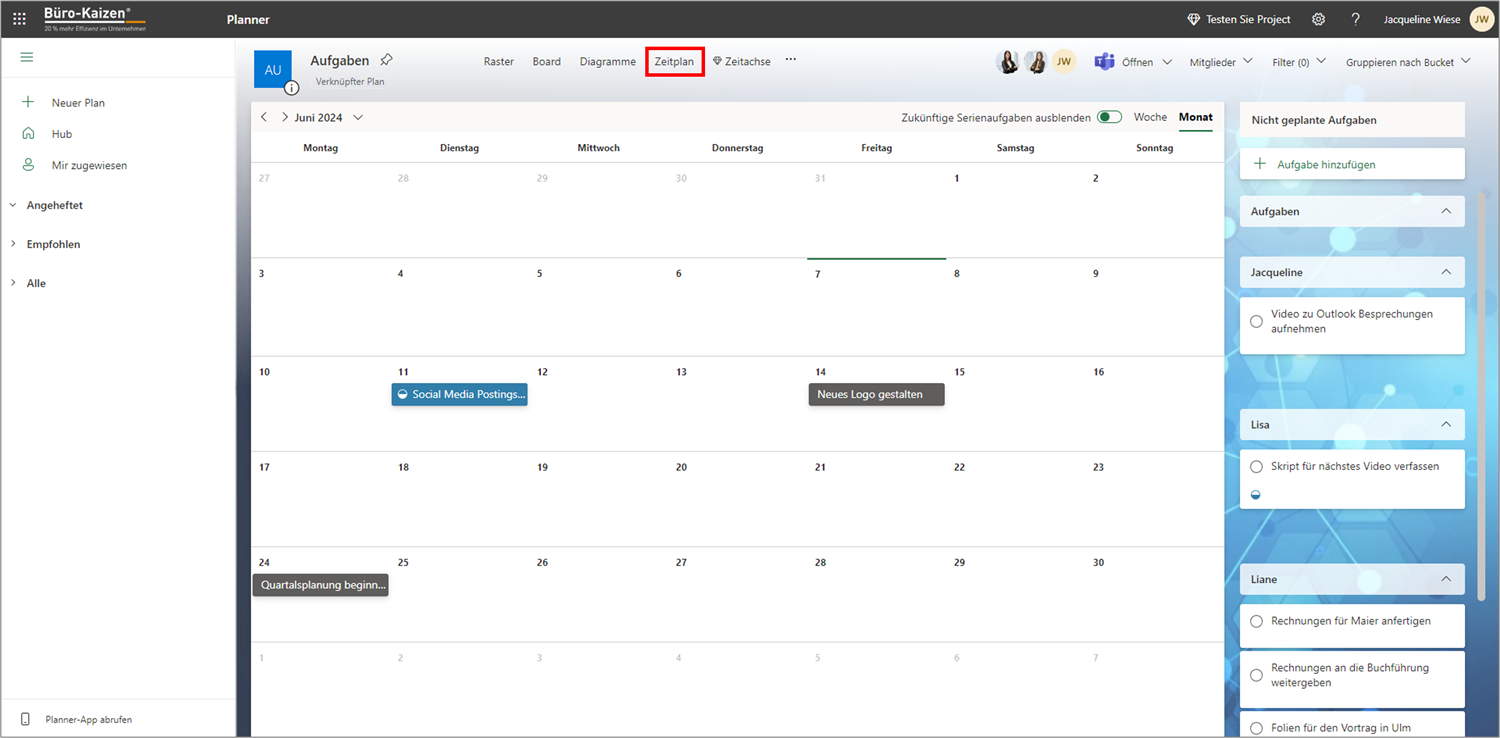 projektmanagement mit outlook
