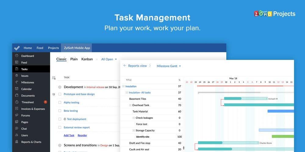 zoho projektmanagement